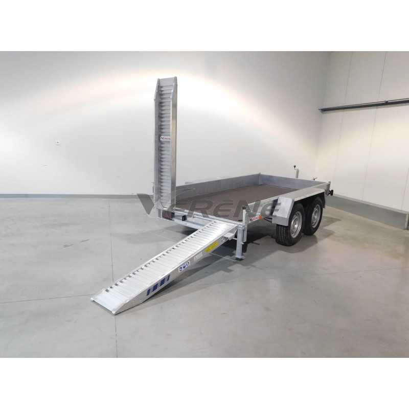 Remorque avec Rampes Alu de 1.80m réglables en largeur REMORQUE PORTE ENGIN VERENE TP 350 selected image