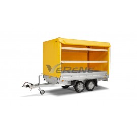 REMORQUE PLATEAU RIDELLE HUMBAUR HT 253118 (2612)