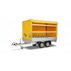 REMORQUE PLATEAU RIDELLE HUMBAUR HT 254118 (2632) 2