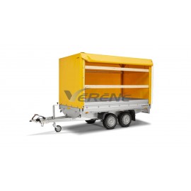 REMORQUE PLATEAU RIDELLE HUMBAUR HT 254121 (2642)