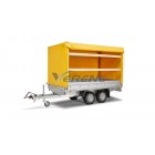 REMORQUE PLATEAU RIDELLE HUMBAUR HT 254121 (2642) 2