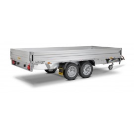 REMORQUE PLATEAU RIDELLE HUMBAUR HT 254118 (2632)