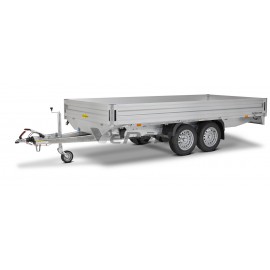 REMORQUE PLATEAU RIDELLE HUMBAUR HT 254118 (2632)