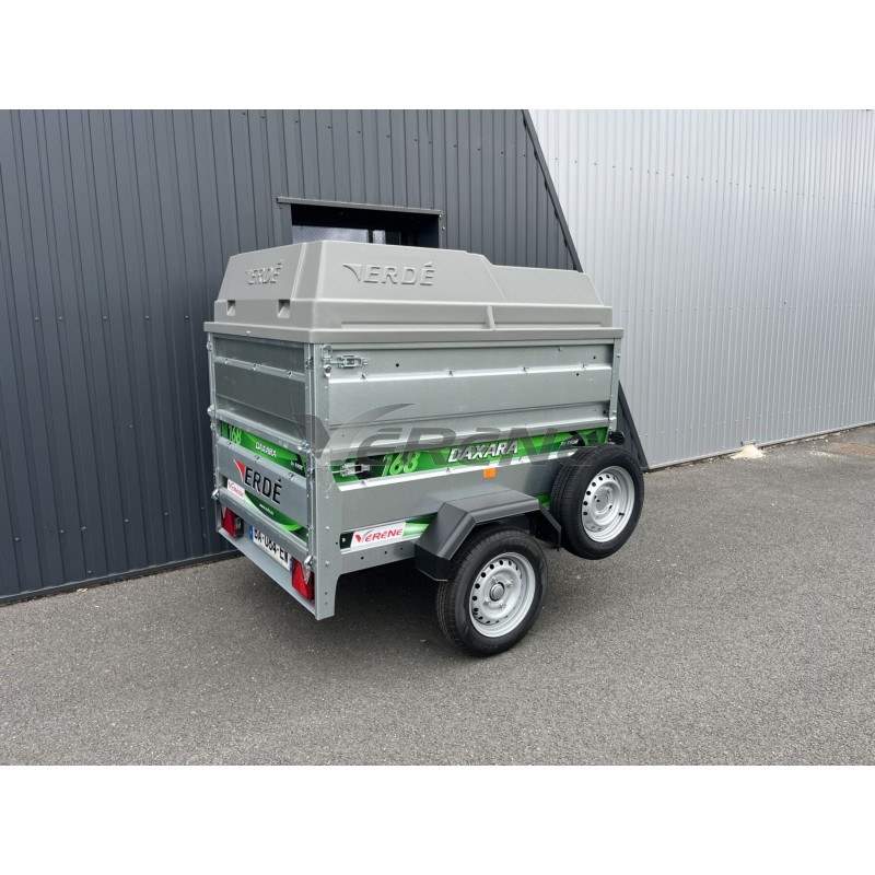 REMORQUE BAGAGERE DAXARA 168 AVEC CAPOT + RR OCCASION selected image