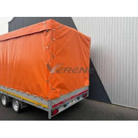 REMORQUE OCCASION EDUARD AVEC BACHE COULISSANTE