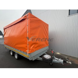 REMORQUE OCCASION EDUARD AVEC BACHE COULISSANTE