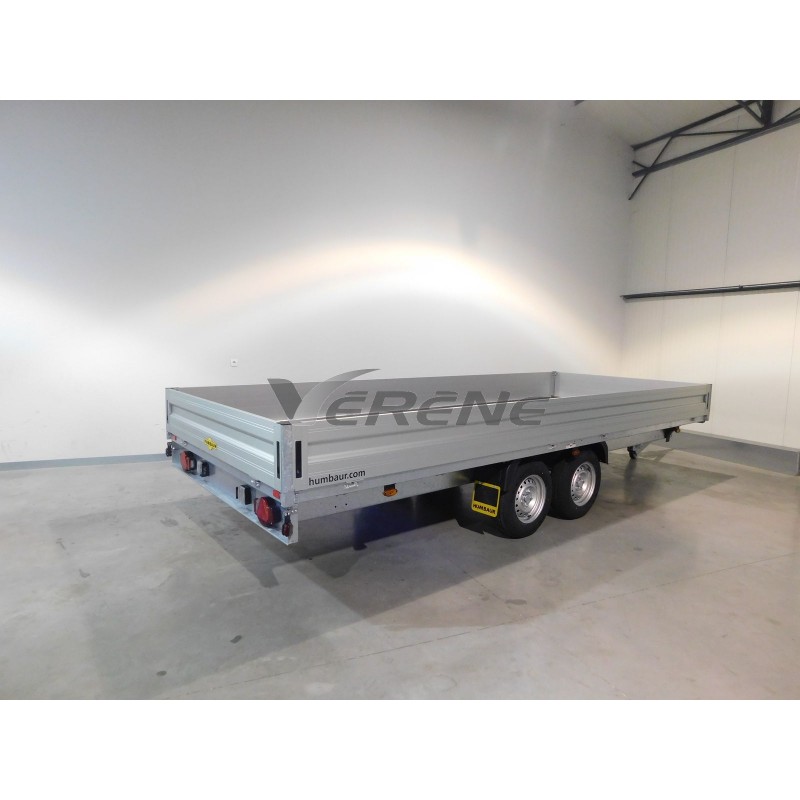 REMORQUE PLATEAU RIDELLE HUMBAUR HT 254118 (2632) selected image