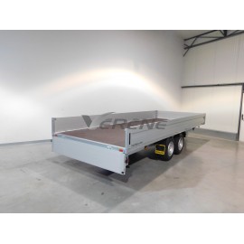 REMORQUE PLATEAU RIDELLE HUMBAUR HT 254118 (2632)