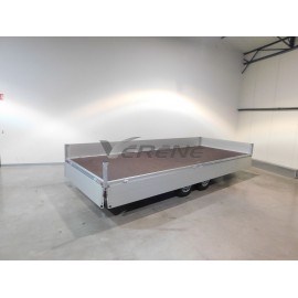 REMORQUE PLATEAU RIDELLE HUMBAUR HT 354121 (2646)