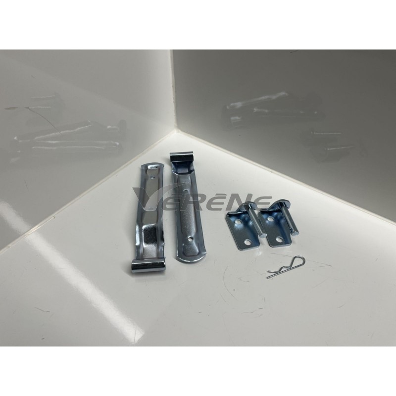 Charnières De Raid Acier 150x35 Mm - Revêtement Poudre Noir, Pour Portes Ou Meubles Lourds