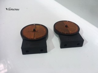CATADIOPTRE AMBRE ROND AVEC SUPPORT