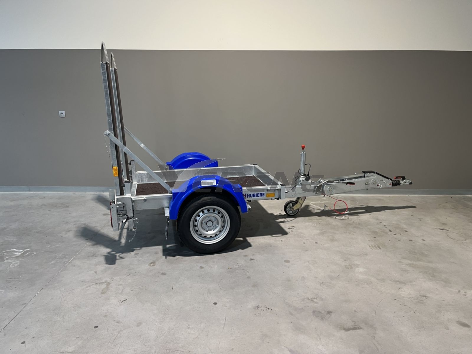 REMORQUE PORTE ENGIN HUBIERE PR 1301 15 OPTIMA
